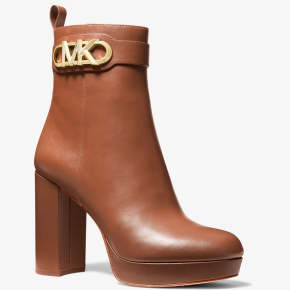 Michael Kors Parker Leather Platform Boot - Picture 2 of 4